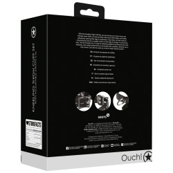 Ouch! Menottes pour Cuisses Kneeling Cuffs noires